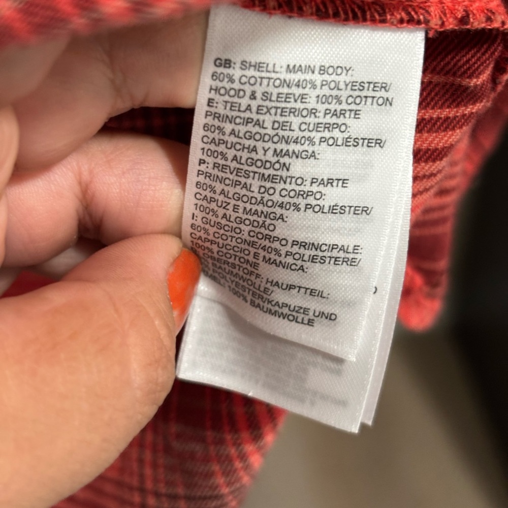 The North Face Red Checkered Women's Shirt - Picture 6 of 9